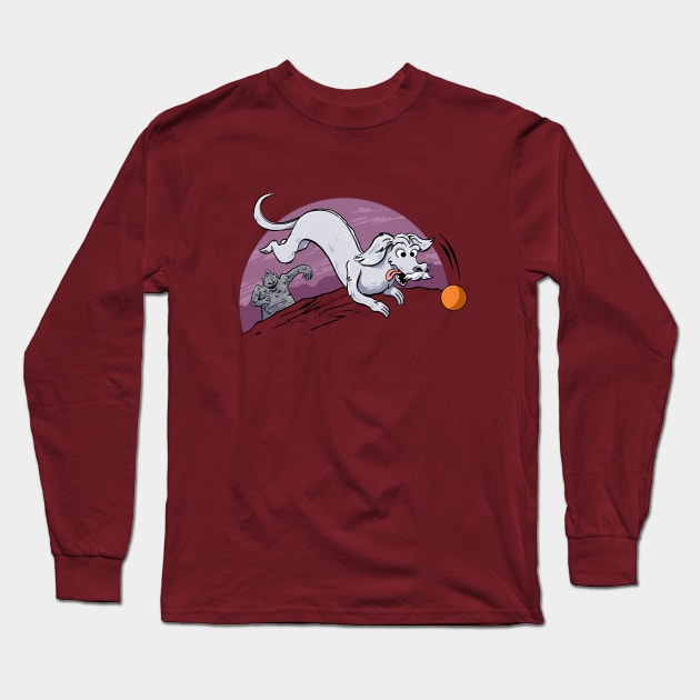 Go Fetch, Falcor! Long Sleeve T-Shirt by ctupa